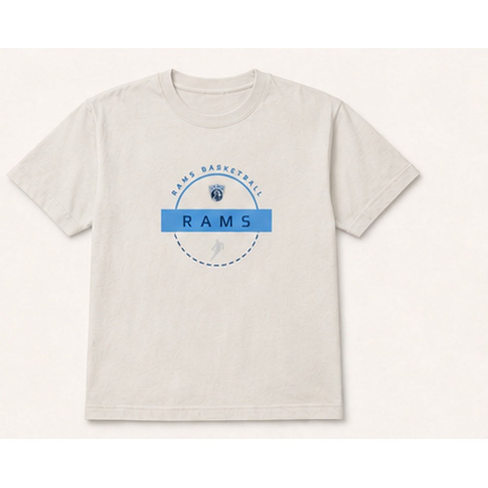 Rams Circle Logo tshirt in ivory