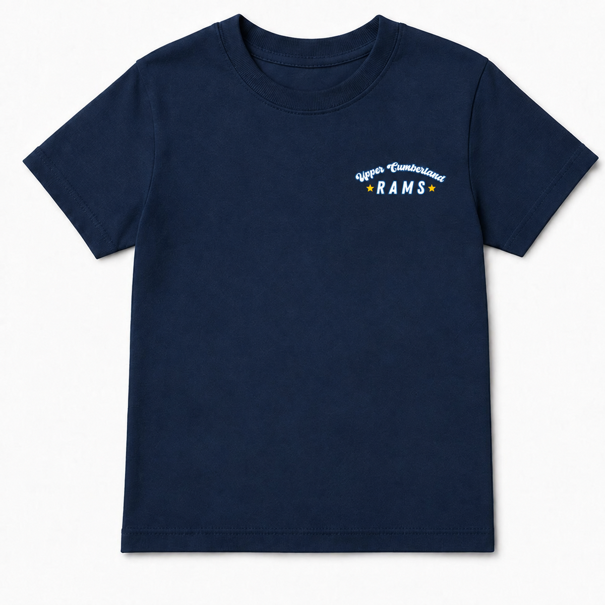 Rams Kids youth navy T-shirt with small left-chest print