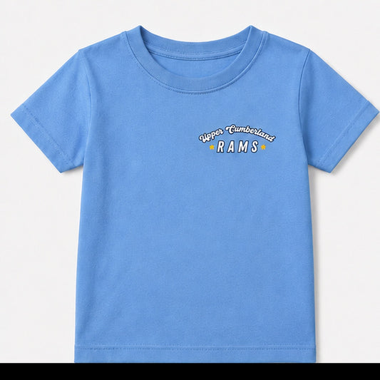 Rams Kids toddler T-shirt front in carolina blue