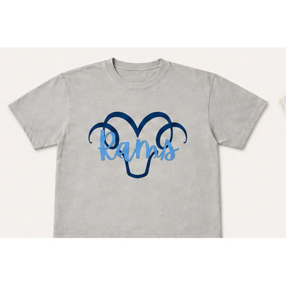 Rams Loopy T-shirt in light gray