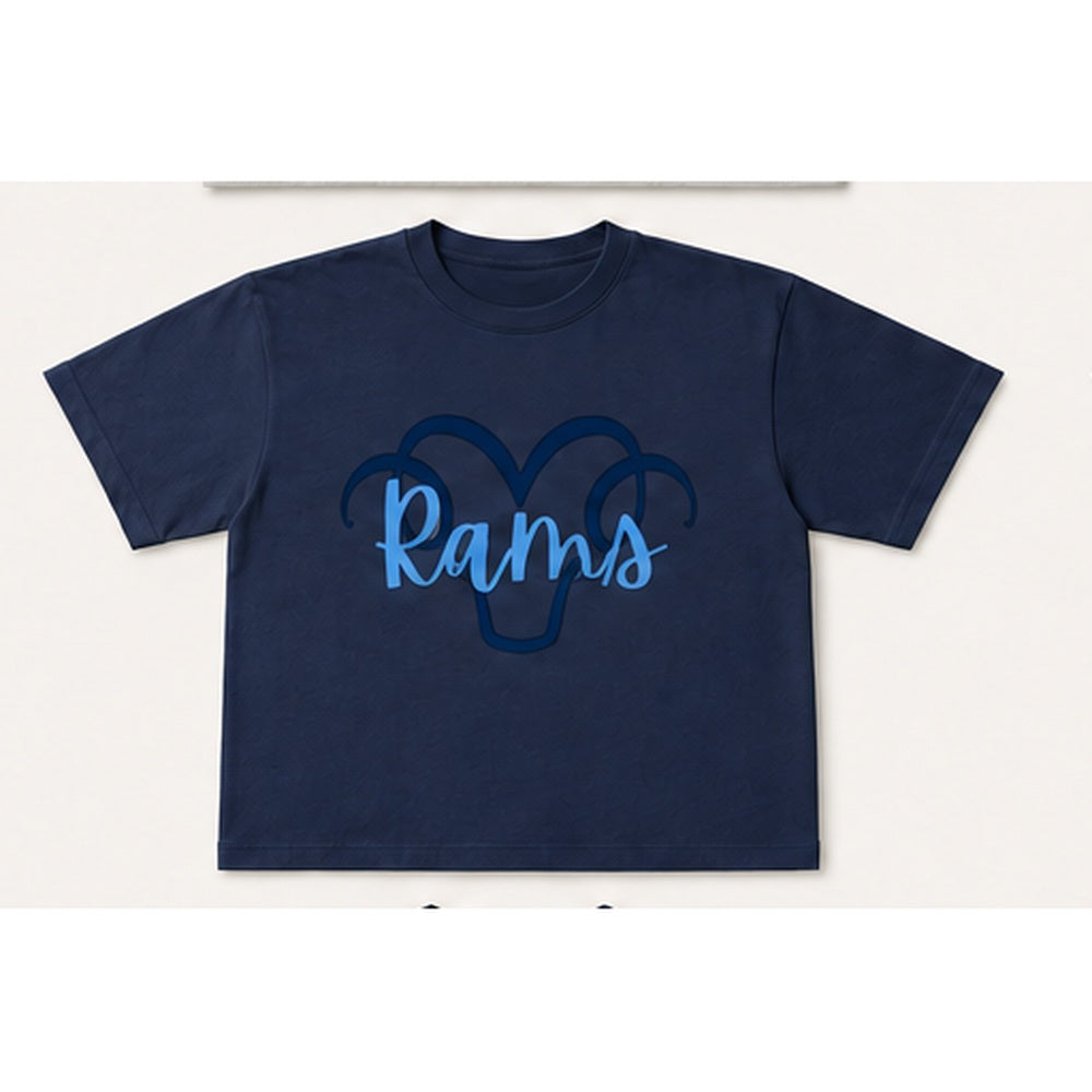 Rams Loopy T-shirt in navy