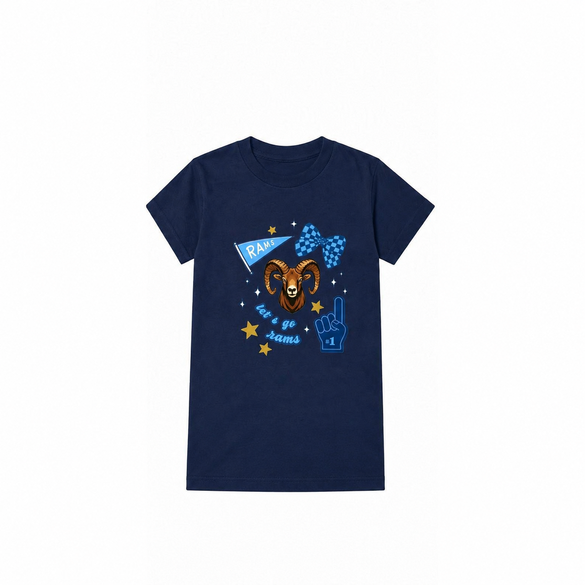 Rams Fun youth T-shirt in navy