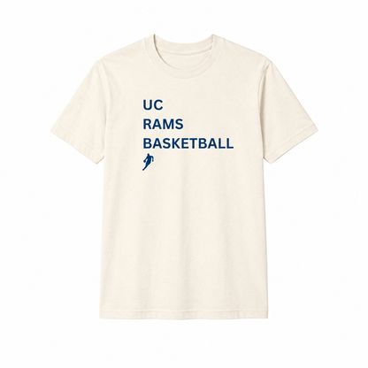 Rams Type Ivory shirt with centered front print