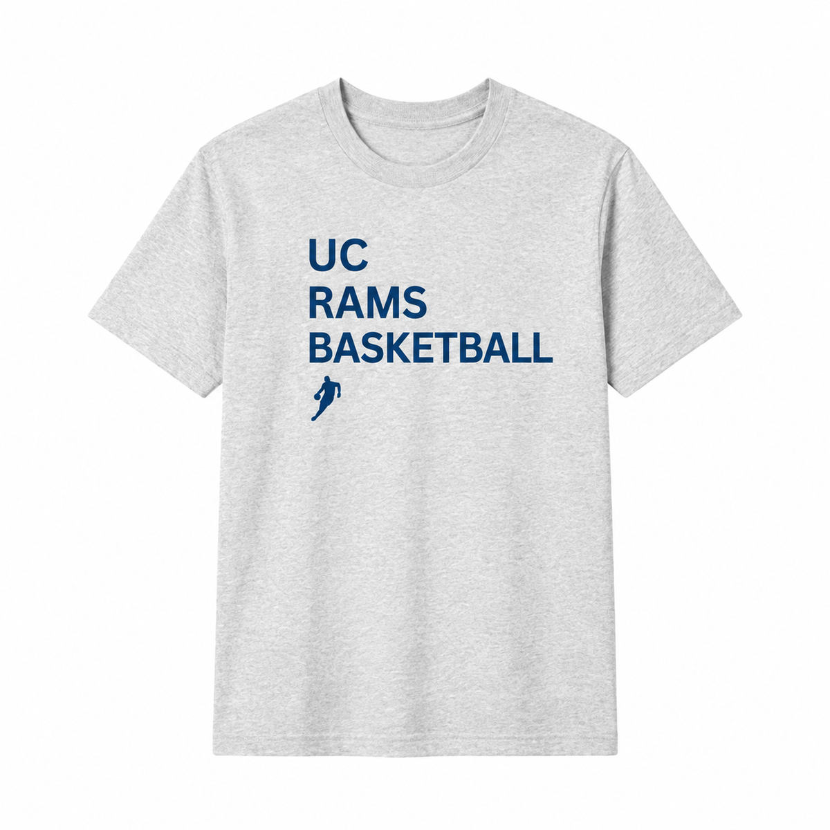 Rams Type Light Gray shirt with centered front print