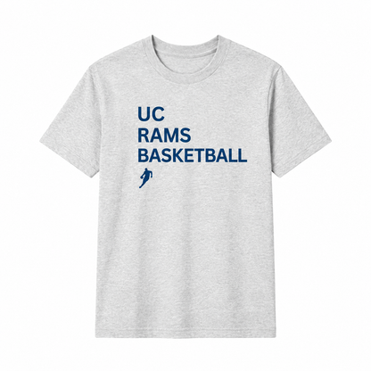 Rams Type Light Gray shirt with centered front print
