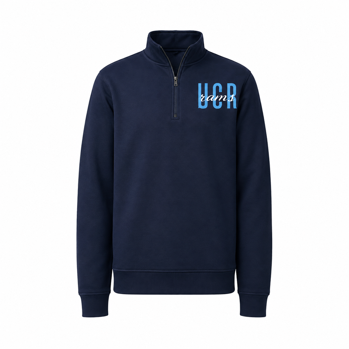Rams UCR embroidered quarter-zip in navy